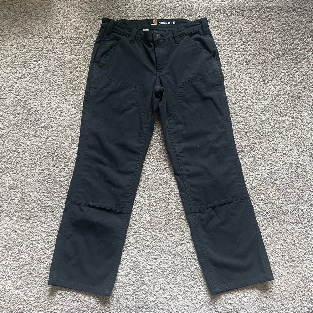 Carhartt Women's Straight Leg Work Pants in Black
